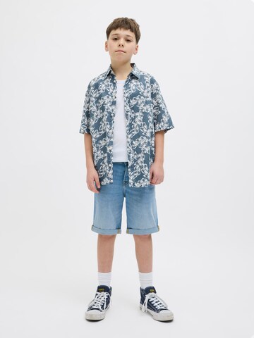 Jack & Jones Junior Comfort fit Button Up Shirt in Grey