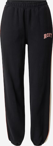 Effilé Pantalon de sport 'ESS' ROXY en noir : devant