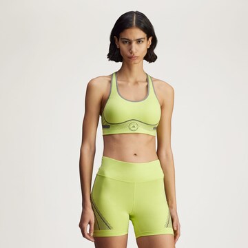 Bustino Reggiseno sportivo 'TruePace' di ADIDAS BY STELLA MCCARTNEY in verde: frontale