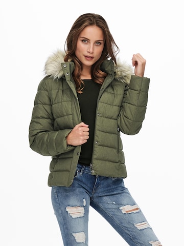 ONLY - Casaco de inverno 'Luna' em verde: frente