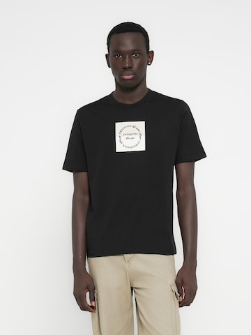 Maglietta 'JORCATSKILLS' di JACK & JONES in nero: frontale