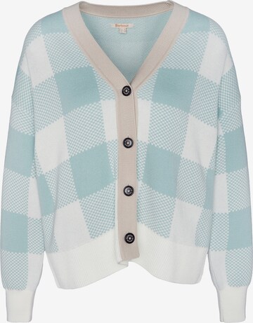Barbour Knit Cardigan 'Elodie' in Blue: front