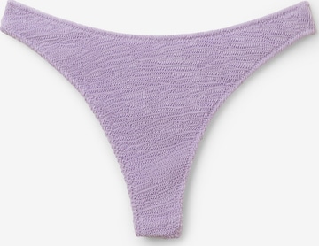 CALZEDONIA Bikini Bottoms 'Crinkle Waves' in Purple: front