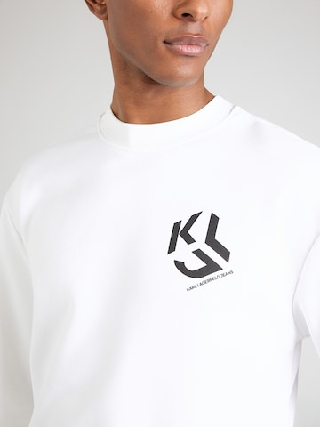 KARL LAGERFELD JEANS Collegepaita värissä valkoinen