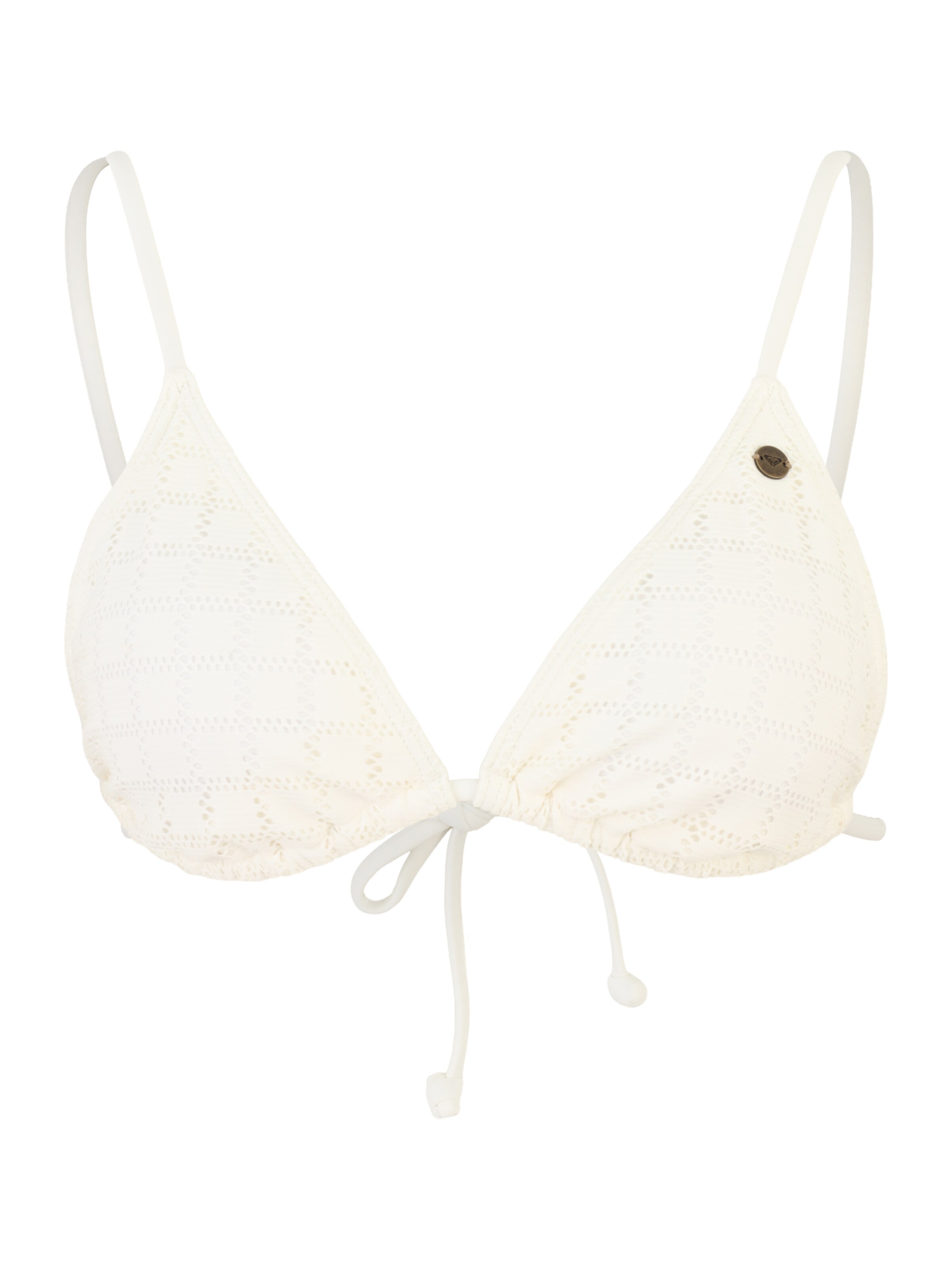 Triunghi Sutien costum de baie 'Roxy Island' de la ROXY pe alb: față