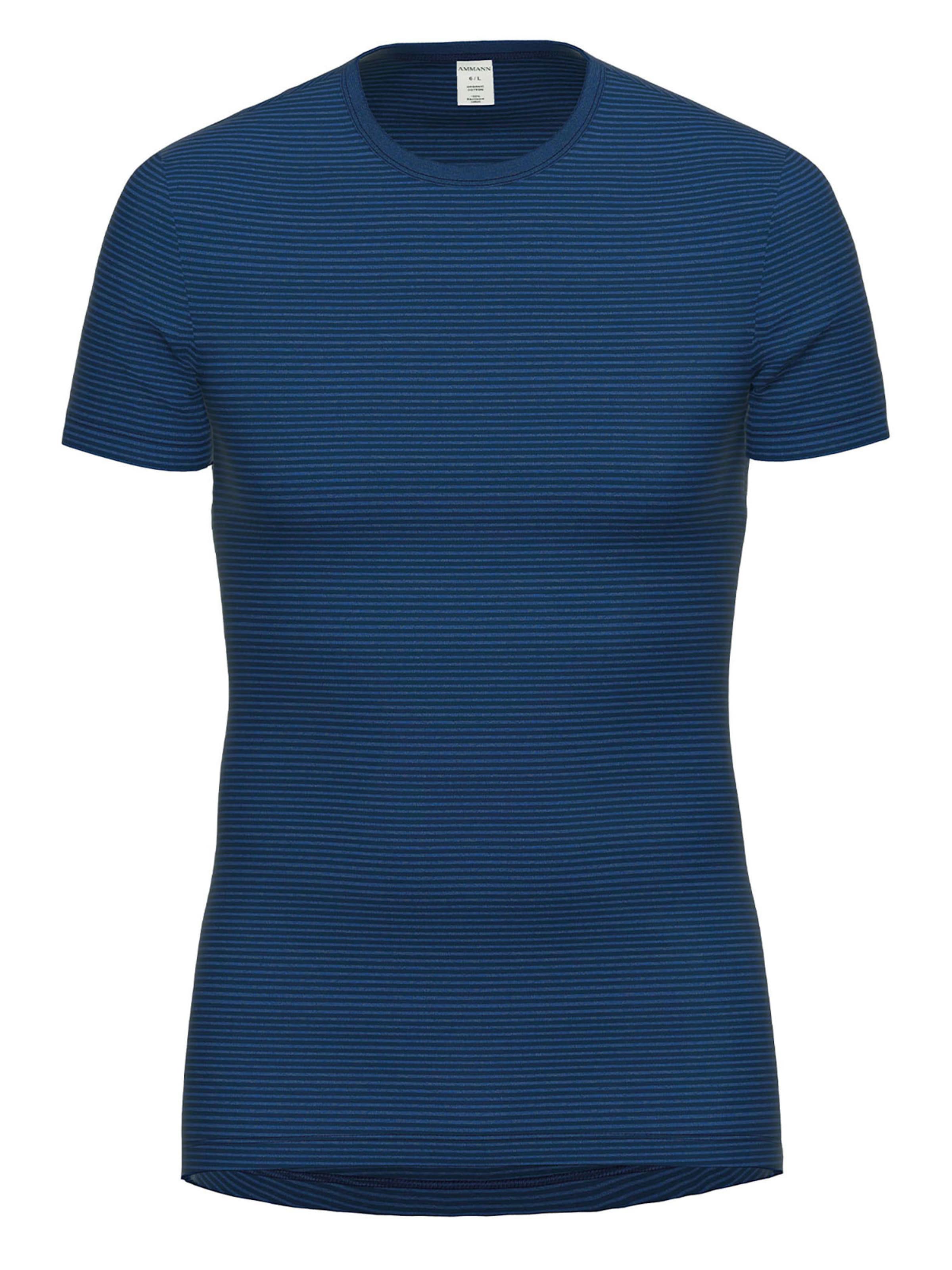 Ammann Undershirt 'Day Classic / Jeans Feinripp' in Blue: front