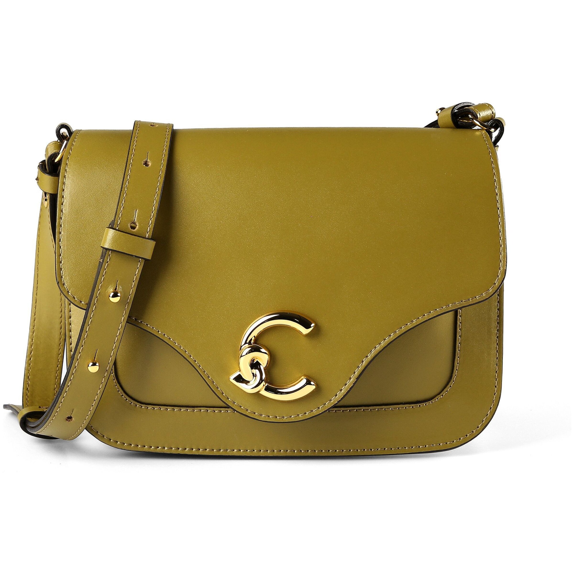 Borsa a tracolla 'C-Me' di Coccinelle in verde: frontale