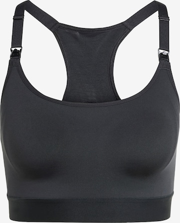 ADIDAS PERFORMANCE Bustier Sport bh in Zwart: voorkant