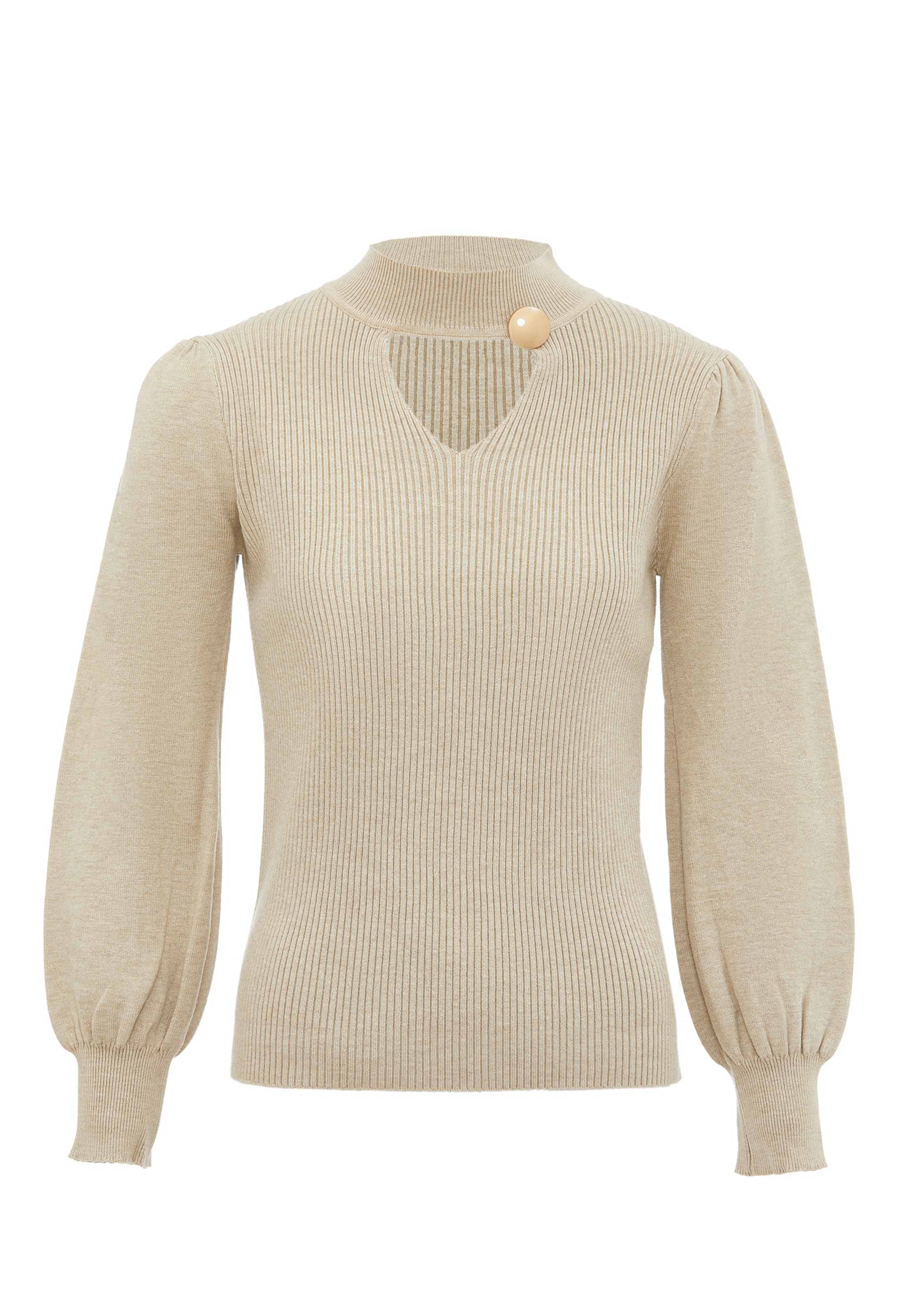leo selection Sweater in Beige: front