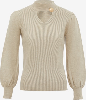 leo selection Sweater in Beige: front