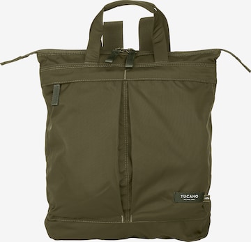 Zaino 'Zaino Unisex Tucano Recycled PET con Zip - 35x42x8 cm' di TUCANO in verde: frontale