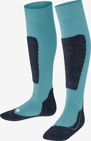 FALKE Socken 'Active Ski' in Blau: Vorderseite