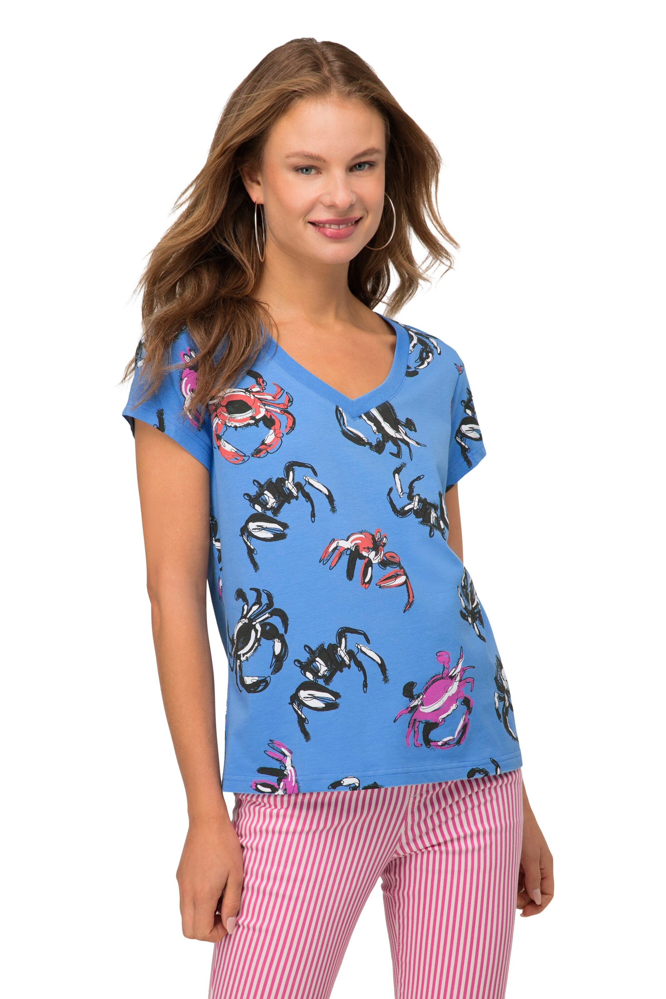 LAURASØN Shirt in Blauw: voorkant