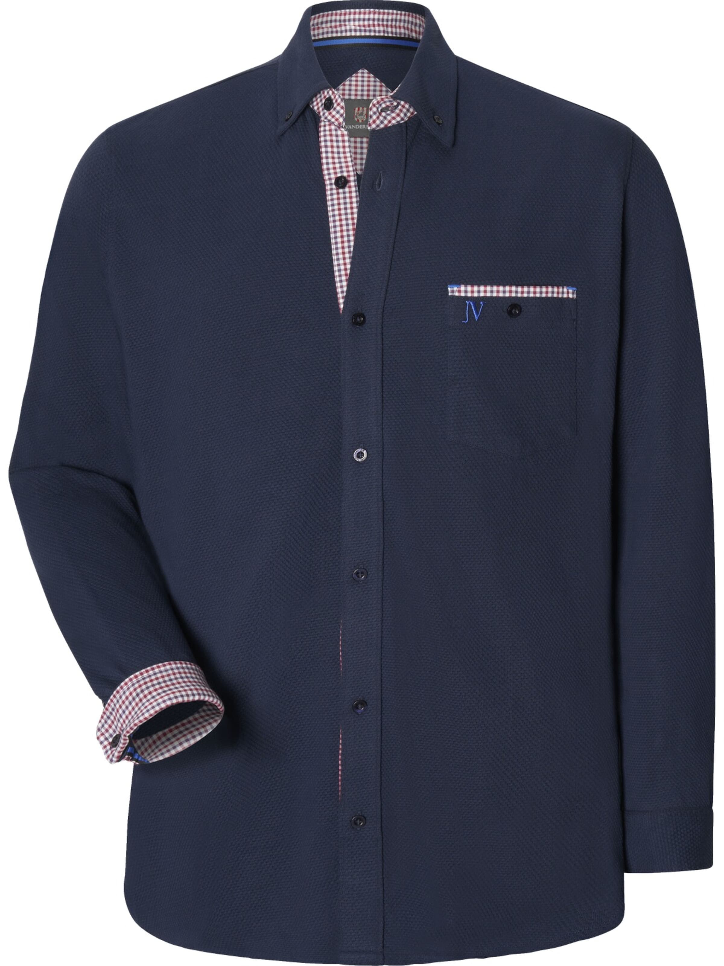 Jan Vanderstorm Comfort fit Button Up Shirt ' Knutheim ' in Blue: front