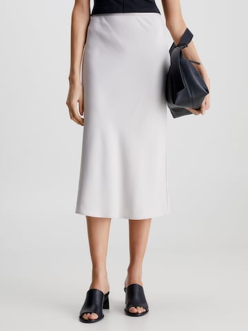 Calvin Kleinregular Suknja - siva boja: prednji dio
