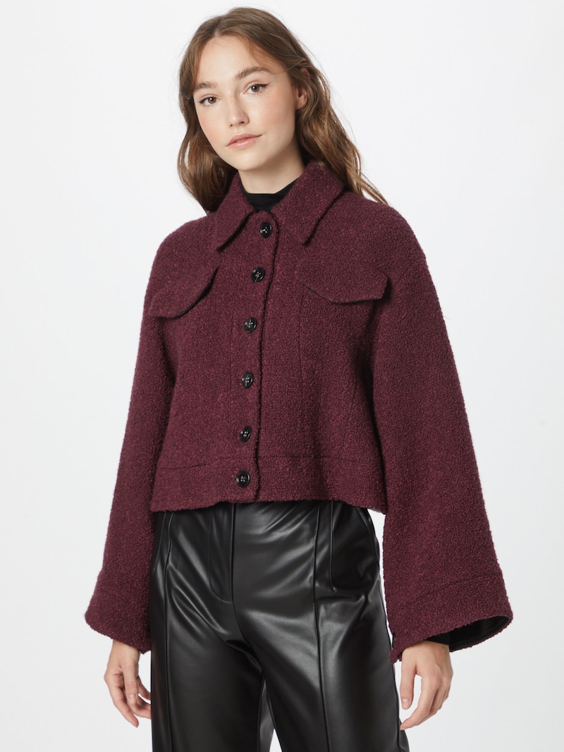 Women Clothing PATRIZIA PEPE Between-seasons jackets Burgundy
