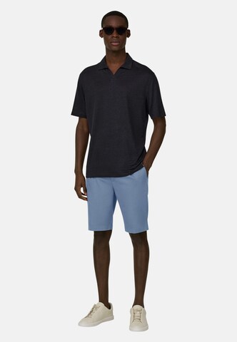 Boggi Milano Slim fit Pleat-front trousers 'B Sustainable' in Blue