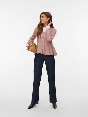 VERO MODA Knit cardigan 'EIKA' in Red