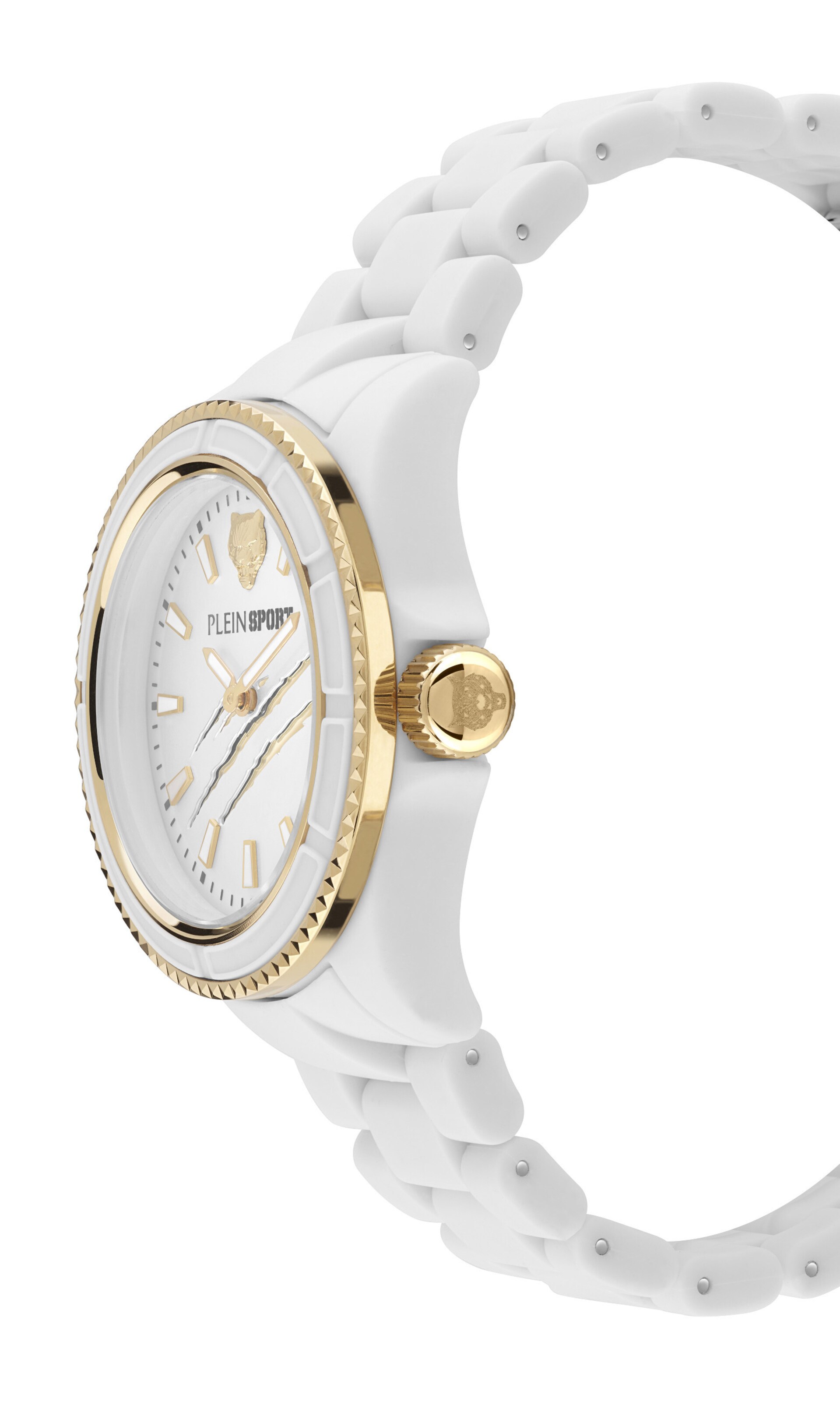 Plein Sport Analogt ur 'THE SCRATCH' i hvid