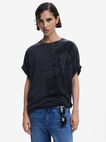 Desigual Shirt 'Donald Duck' in Grijs: voorkant