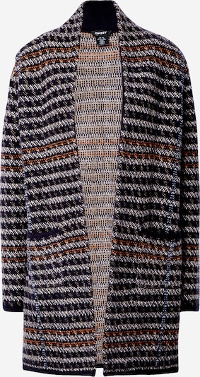 DKNY Manteau en tricot en beige / bleu marine / rouille / blanc, Vue avec produit