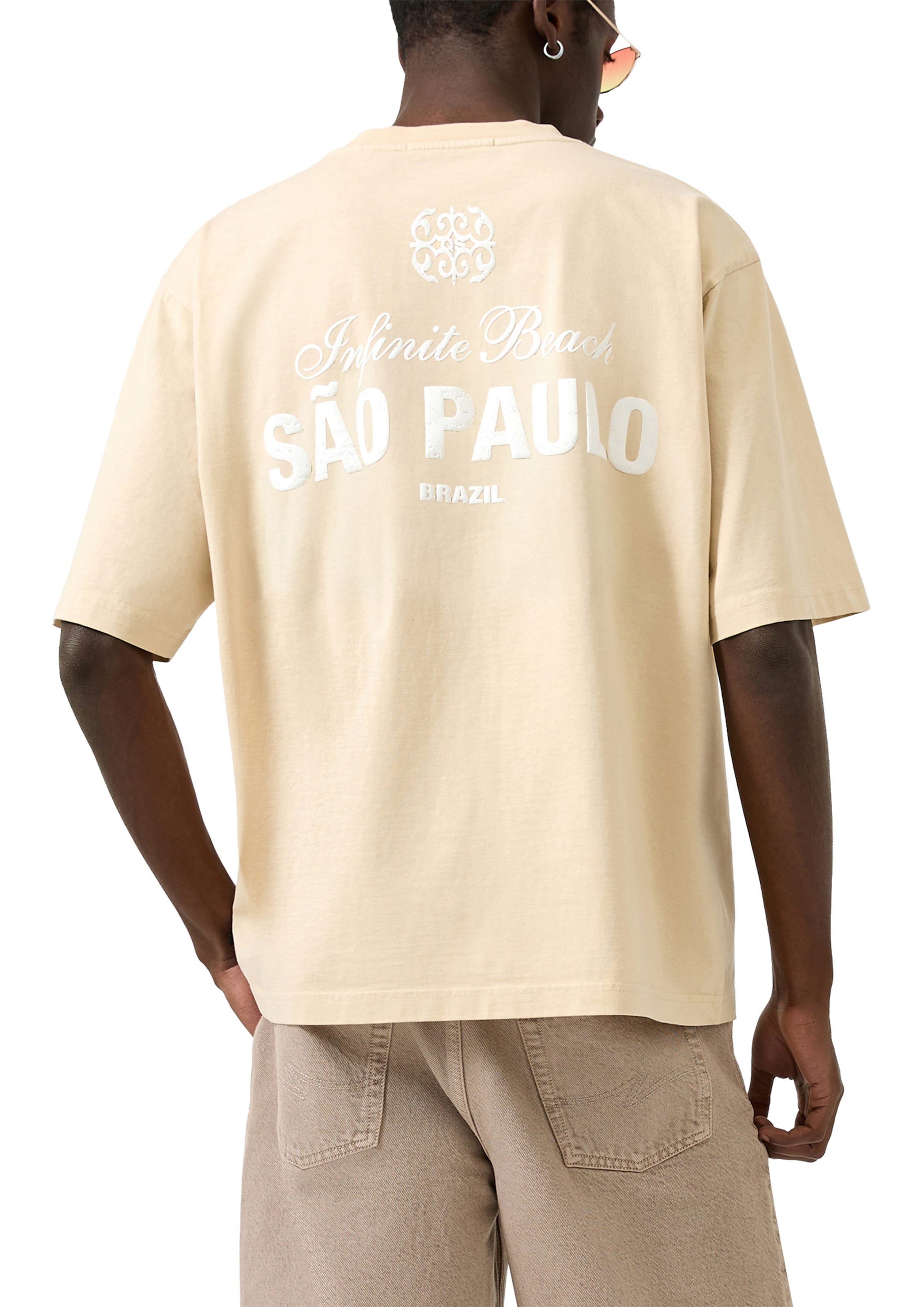 QS T-Shirt in Beige