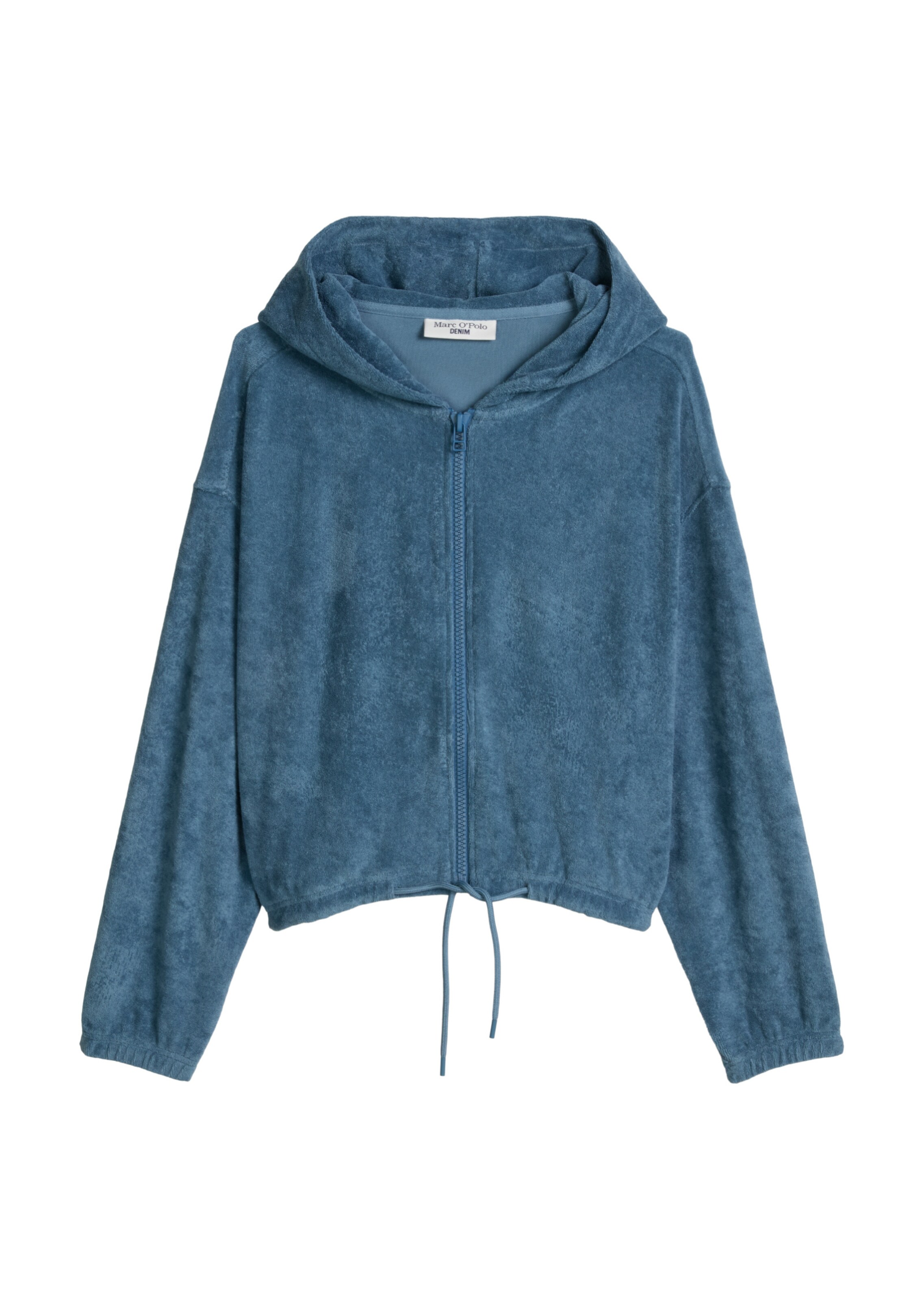 Marc O'Polo DENIM Sweatvest in Blauw: voorkant