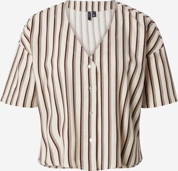 VERO MODA Blus 'JESMILO' i beige: framsida