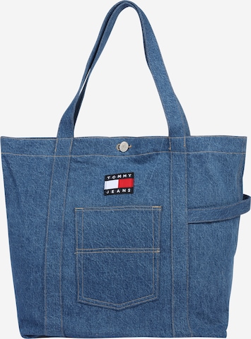 Tommy Jeans Shopper in Blauw: voorkant