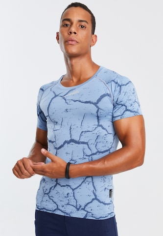 Leif Nelson Sport T-Shirt in Blau