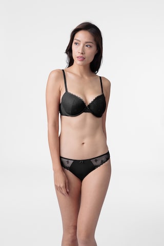 Dorina Push-up BH 'Elvera' in Zwart