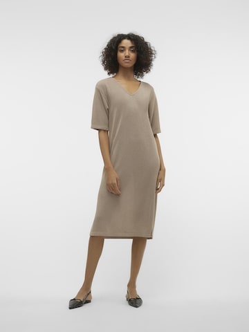 VERO MODA Strickkleid in Braun