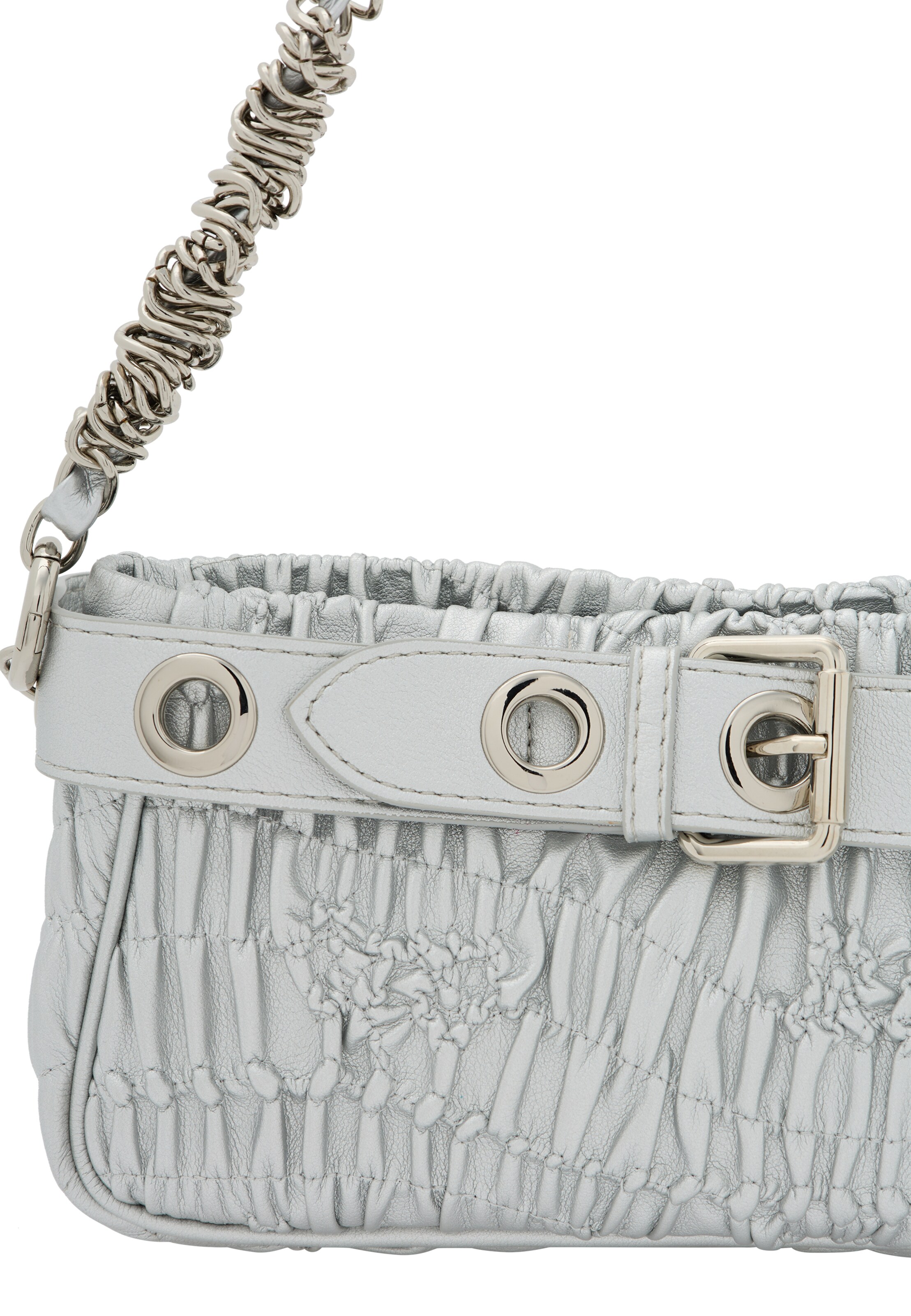 faina - Mala de ombro em prata