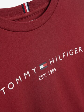 TOMMY HILFIGER Μπλουζάκι 'Essential' σε κόκκινο