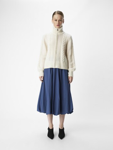 OBJECT Knit cardigan 'OBJNete' in Beige