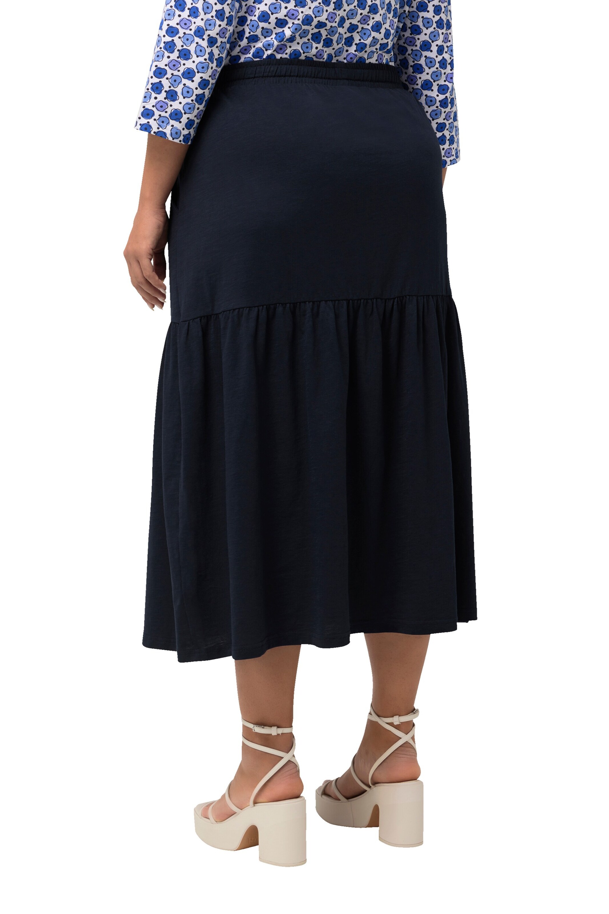 Ulla Popken Rok in Blauw