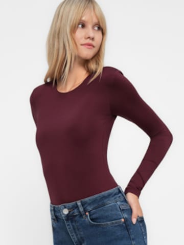 YAS Shirtbody 'YASRUBY' i rød