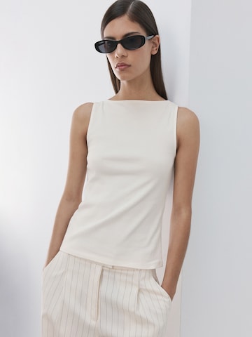 MANGO Top 'TECLI' - Biela: predná strana