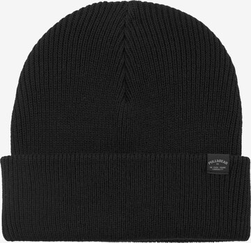 Bonnet Pull&Bear en noir : devant