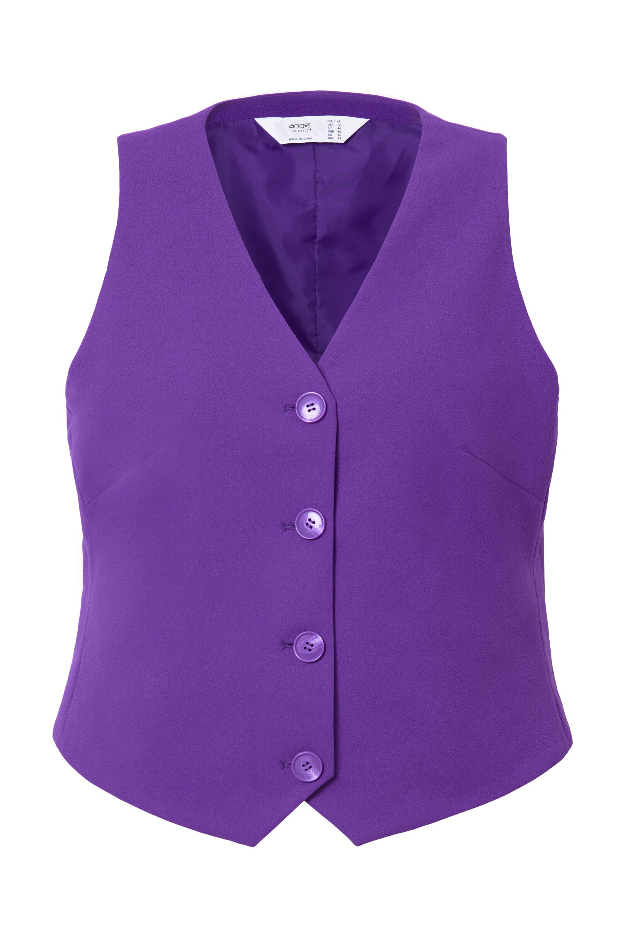 Angel of Style Weste in Lila: Vorderseite