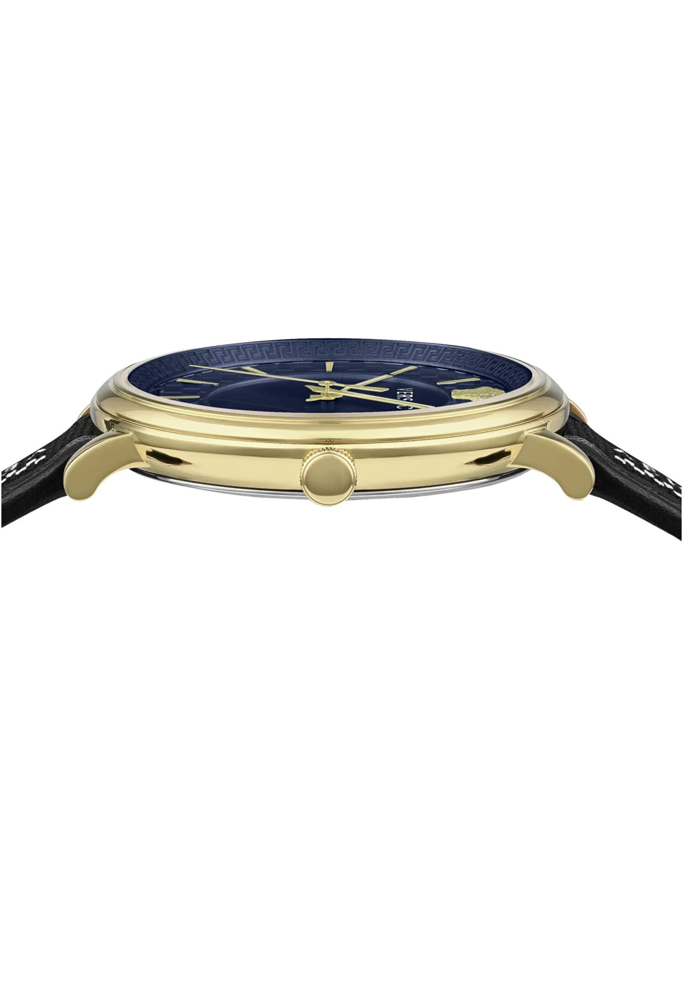 VERSACE Analoguhr 'V-Circle' in Blau
