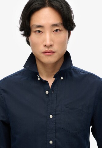 Superdry Regular fit Overhemd in Blauw