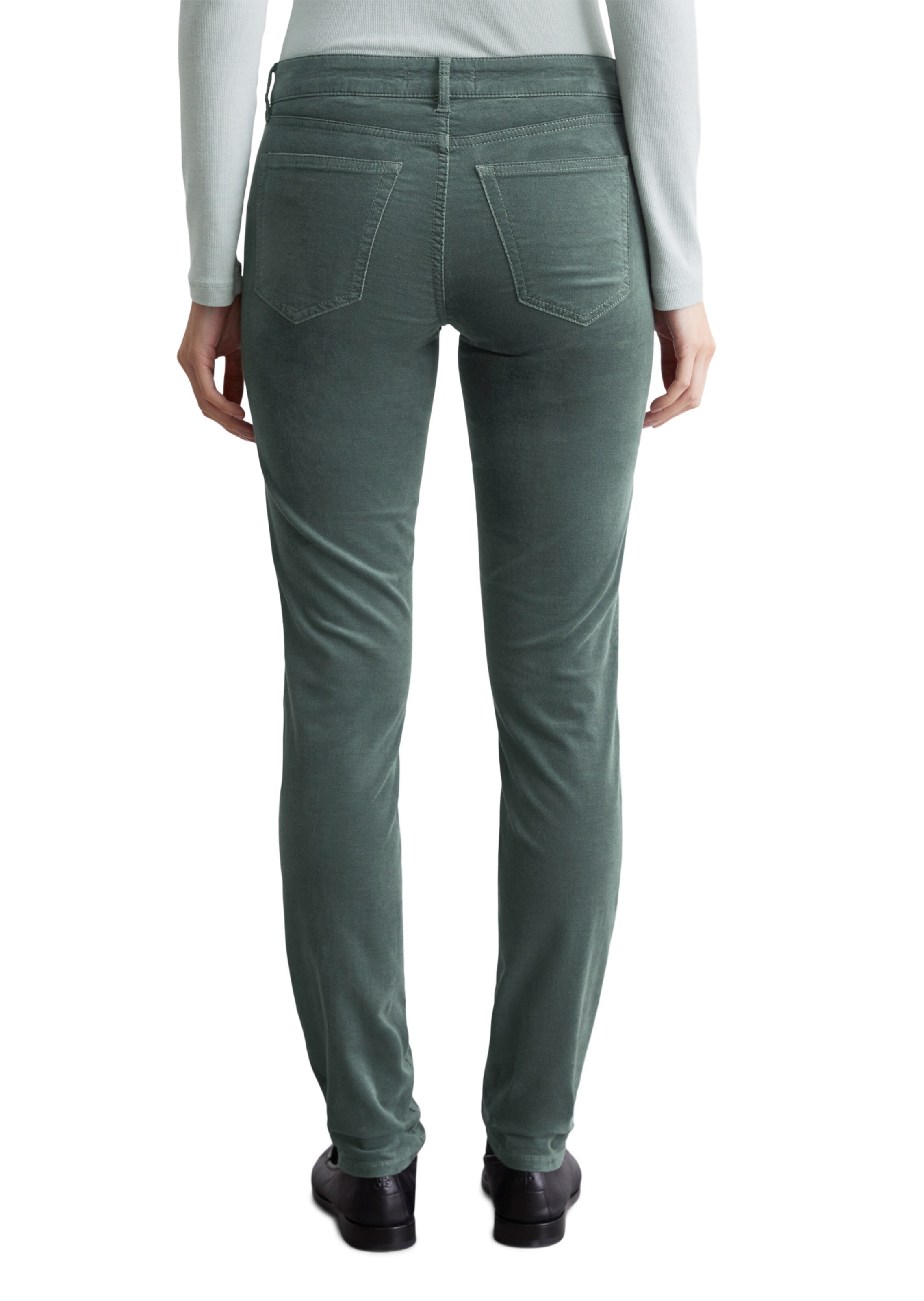 Marc O'Polo Slim fit Pants 'Lulea' in Green