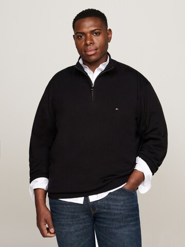 Tommy Hilfiger Big & Tall Sweater in Black: front