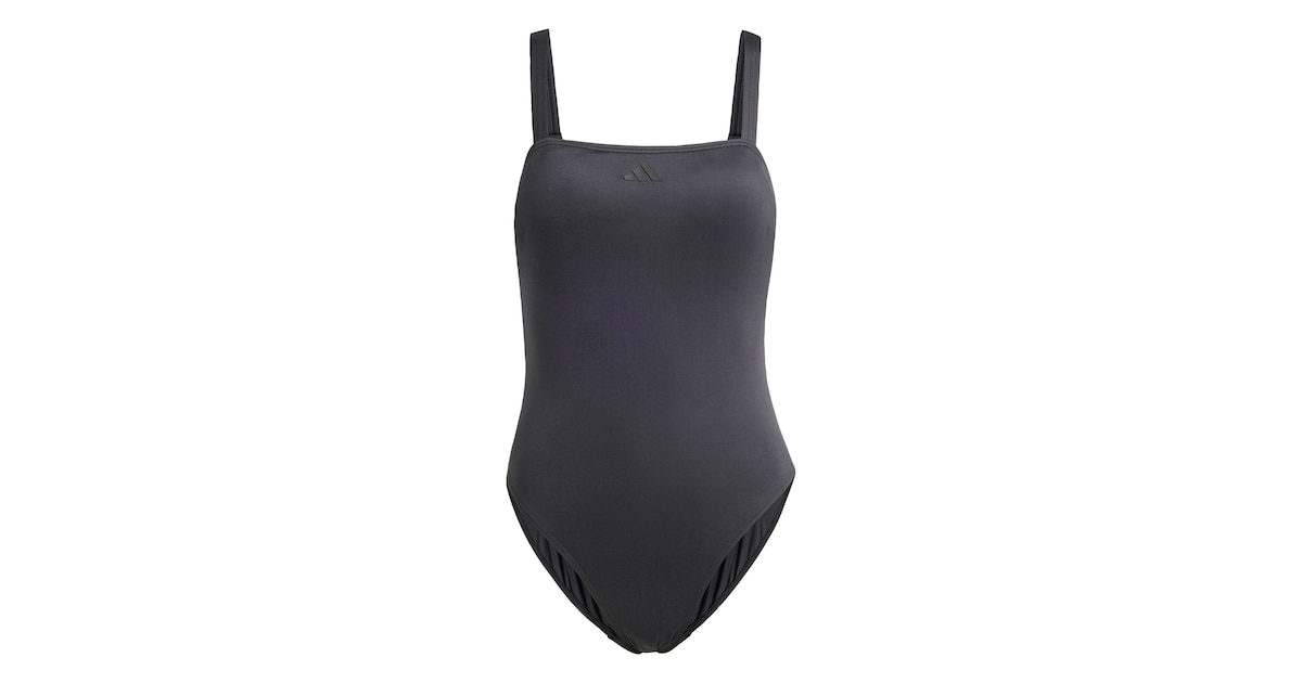 ADIDAS SPORTSWEAR Bustier Sportbadeanzug 'Iconisea' in Schwarz
