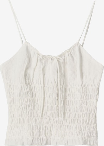 Bershka Toppi värissä valkoinen: etupuoli