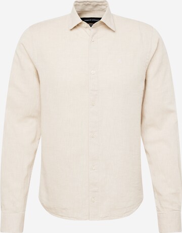 Clean Cut Copenhagen Regular fit Button Up Shirt 'Jamie' in Beige: front