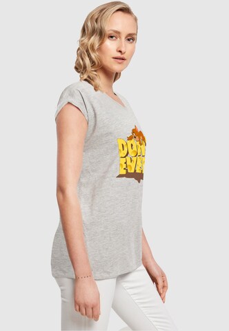 ABSOLUTE CULT Shirt 'Tom And Jerry - Don't Even' in Grijs