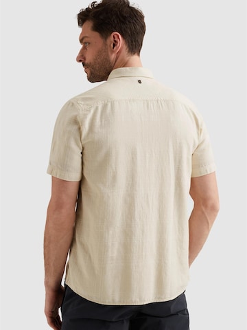 Regular fit Camicia 'Shirt with short sleeves and check texture' di PME Legend in beige