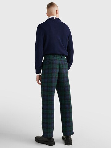 TOMMY HILFIGER Regular Chinohose 'Murray Black Watch Tartan ' in Blau